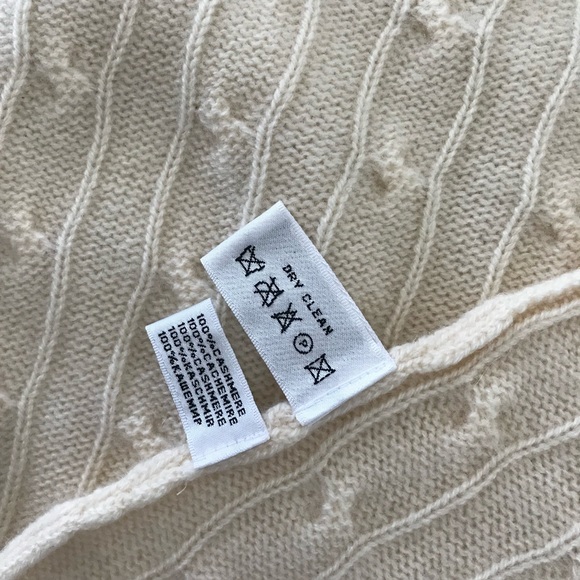 Ralph Lauren Sz M Cable Knit Cashmere Sweater - Picture 4 of 8